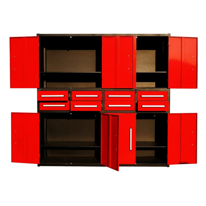 Chery Industrial Steelman 7 ft Storage Cabinet (8 Drawers & 4 Cabinets)