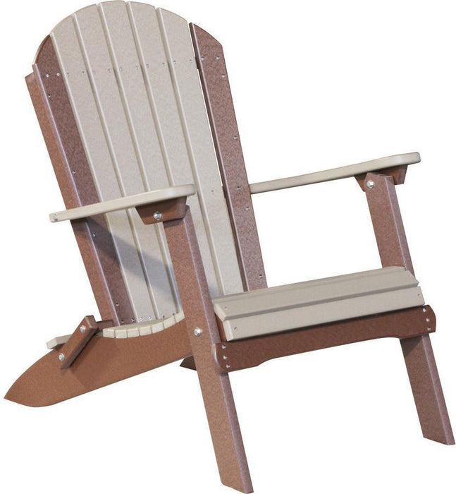 LuxCraft Recycled Plastic Folding Adirondack Chair
