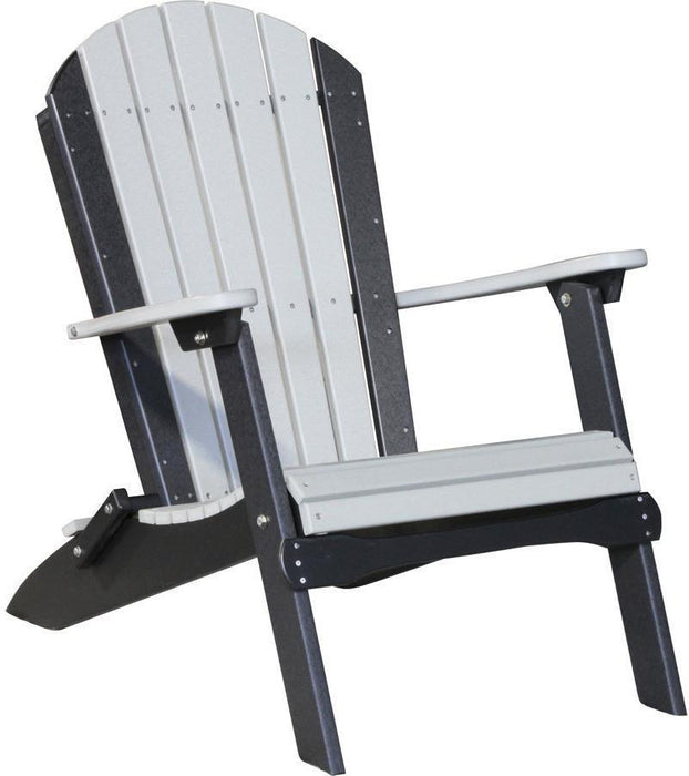 LuxCraft Recycled Plastic Folding Adirondack Chair