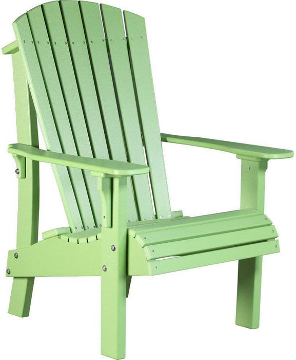 LuxCraft Recycled Plastic Senior Height Royal Adirondack Chair