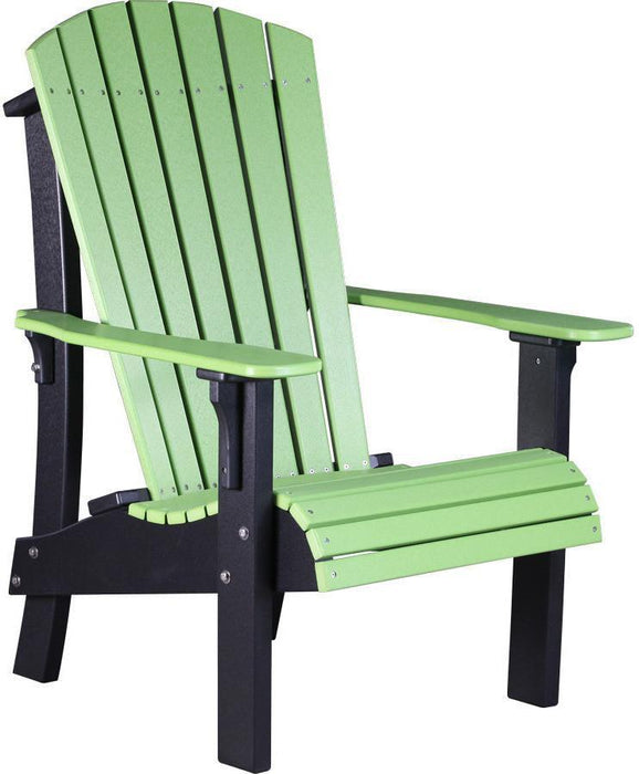LuxCraft Recycled Plastic Senior Height Royal Adirondack Chair