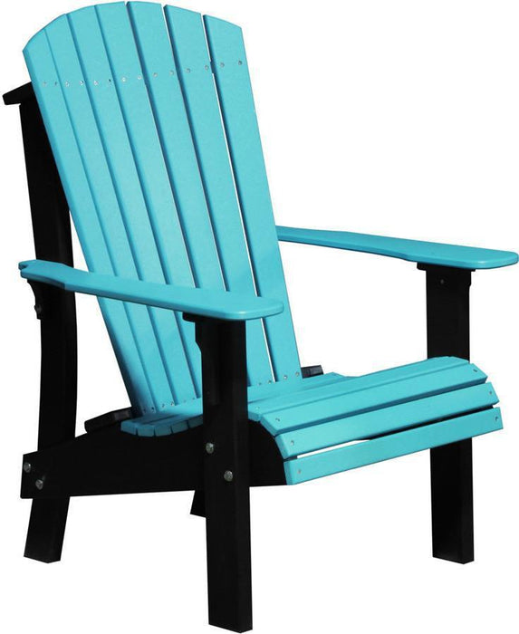LuxCraft Recycled Plastic Senior Height Royal Adirondack Chair