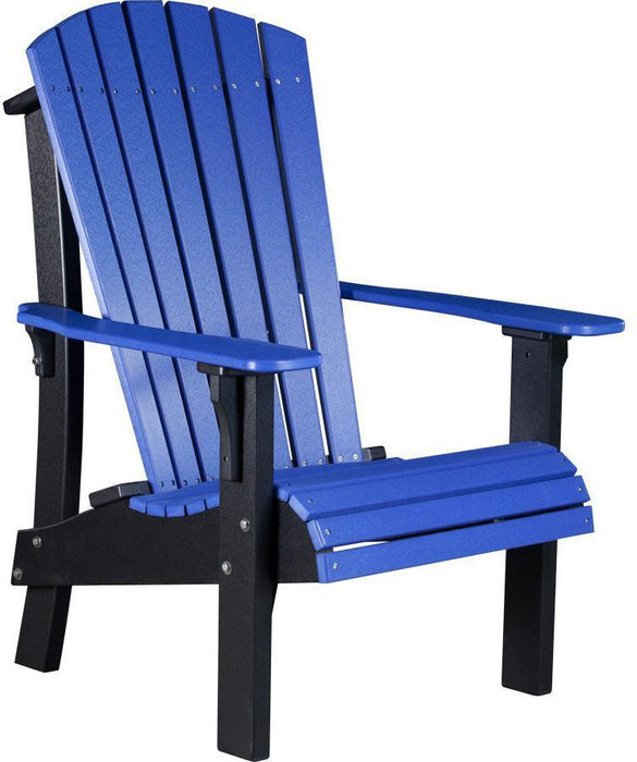 LuxCraft Recycled Plastic Senior Height Royal Adirondack Chair
