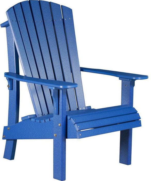 LuxCraft Recycled Plastic Senior Height Royal Adirondack Chair