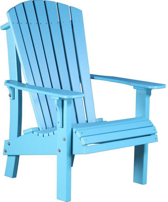 LuxCraft Recycled Plastic Senior Height Royal Adirondack Chair