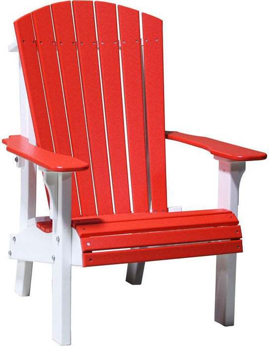 LuxCraft Recycled Plastic Senior Height Royal Adirondack Chair