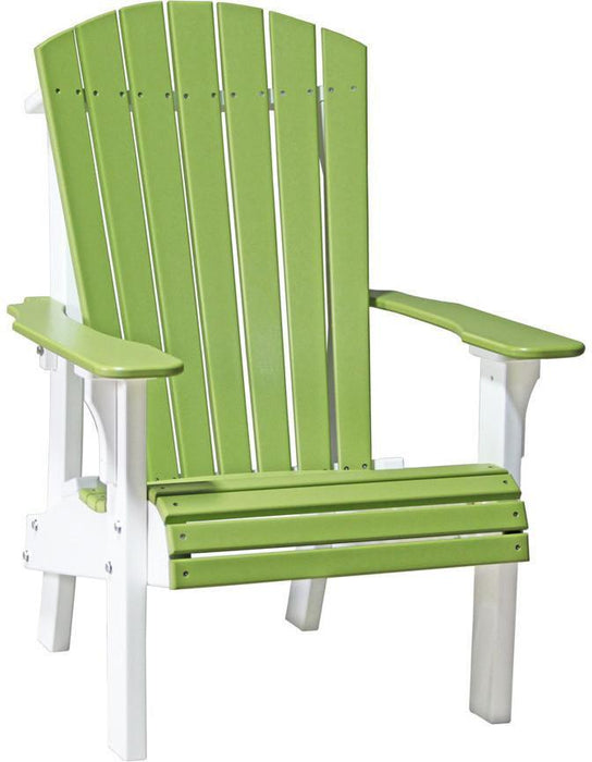 LuxCraft Recycled Plastic Senior Height Royal Adirondack Chair