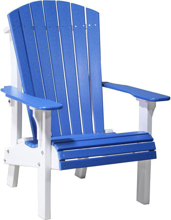 LuxCraft Recycled Plastic Senior Height Royal Adirondack Chair
