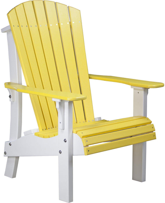 LuxCraft Recycled Plastic Senior Height Royal Adirondack Chair