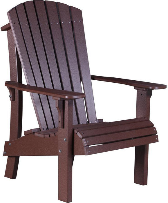 LuxCraft Recycled Plastic Senior Height Royal Adirondack Chair