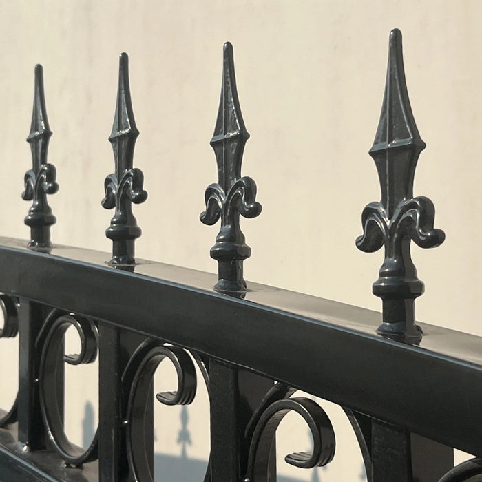 Chery Industrial 18’ x 6’ Steel Dual Swing Driveway Gate Prague‑Style