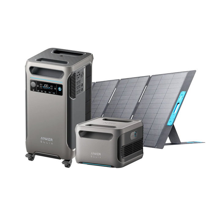 Anker SOLIX F3800 + Anker SOLIX BP3800 Expansion Battery + 400W Solar Panel