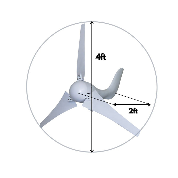 Automaxx 400W Home & Land Windmill Turbine Generator Kit