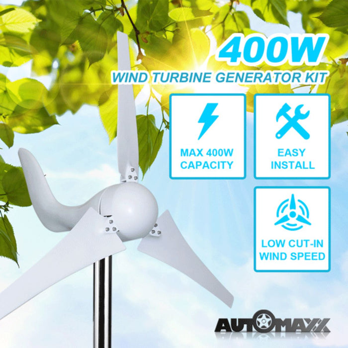 Automaxx 400W Home & Land Windmill Turbine Generator Kit
