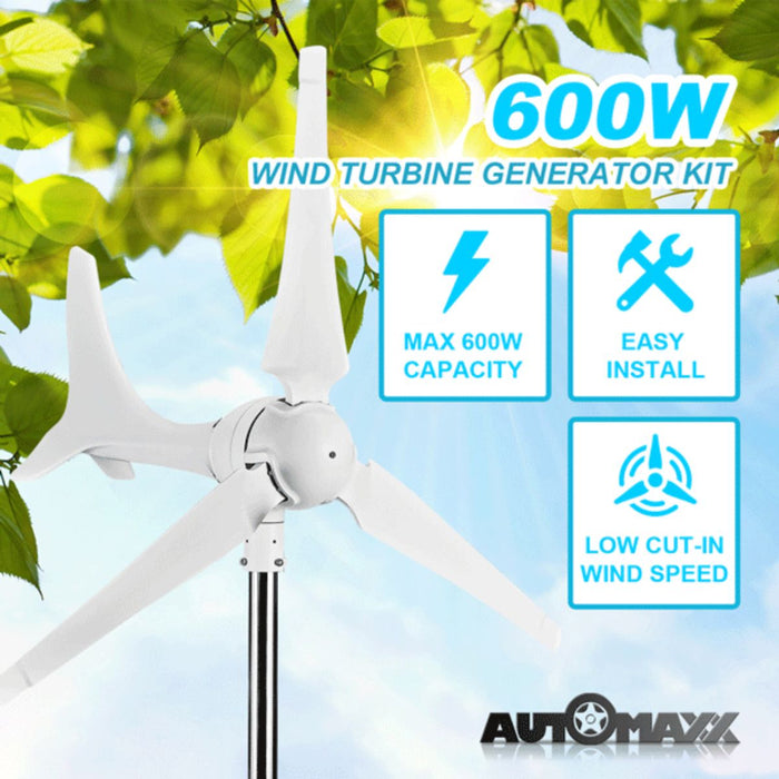 Automaxx 600W Home Windmill Turbine Generator Kit