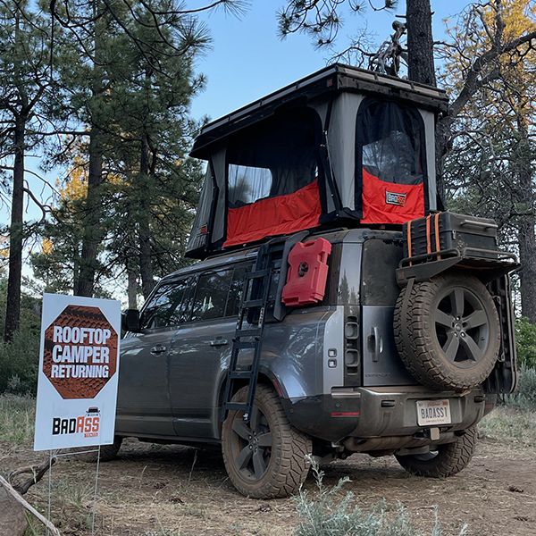 BadAss Tents Land Rover 2020-22 Defender 110 Convoy Rooftop Tent - Pre-assembled