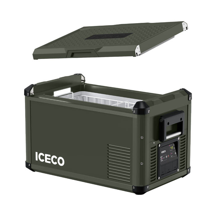 ICECO NEW！37QT VL35ProS Olive 12V Metal Single Zone Fridge Freezer