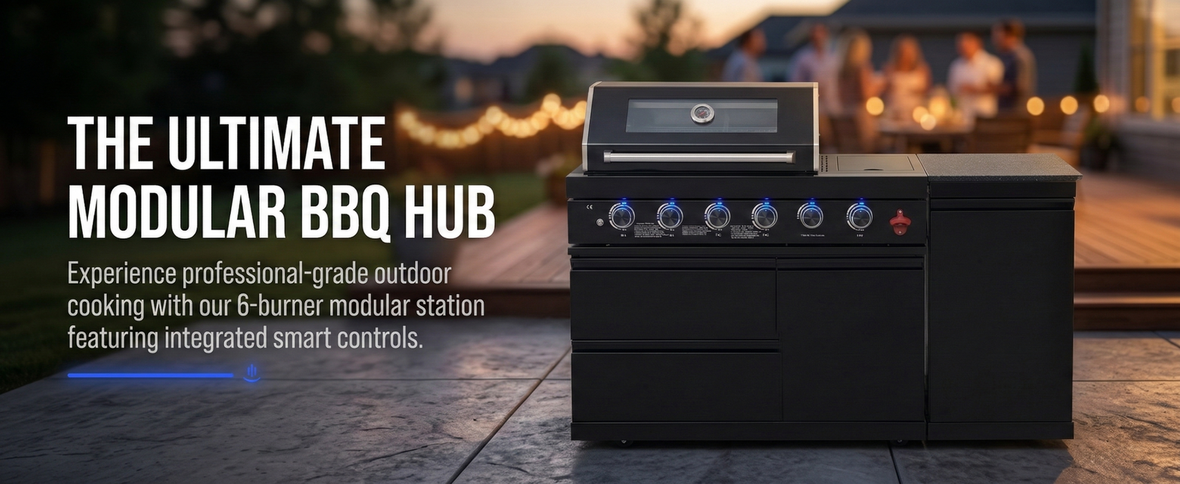 65" 4-Burner 72,000 BTU Black Outdoor Kitchen Island Grill +Side Burner + Marble Countertops