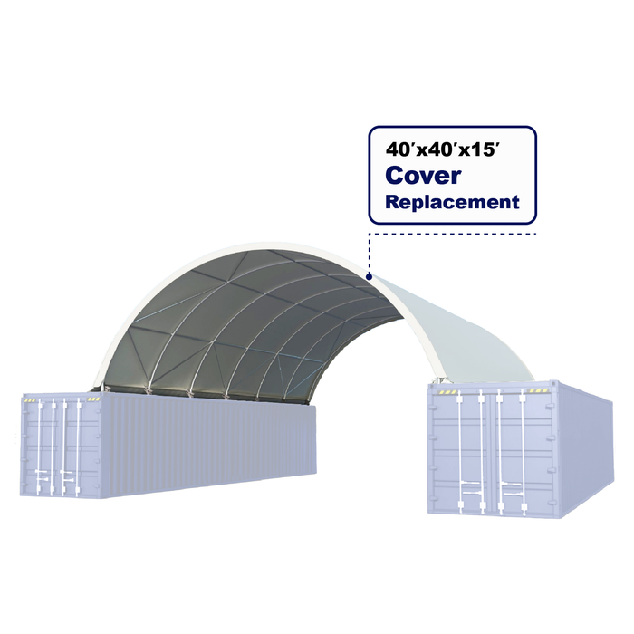 Chery Industrial Cover Replacement for 40'x40'x15' Container Shelter