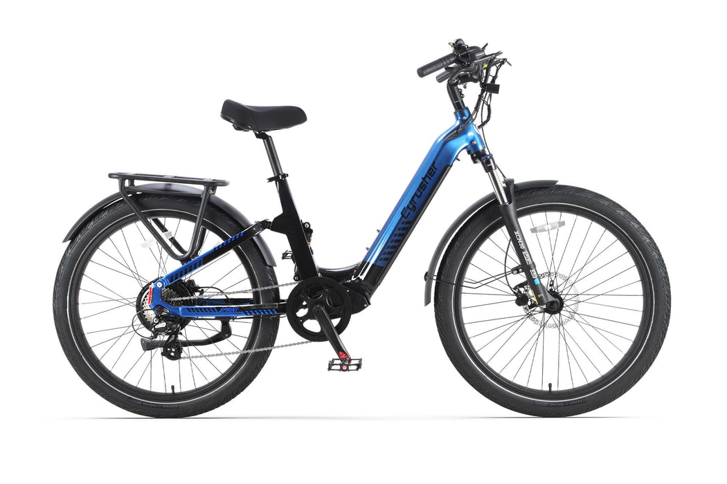 Cyrusher Sprint Step-Through City E-Bike | 750W Motor & 48V Battery