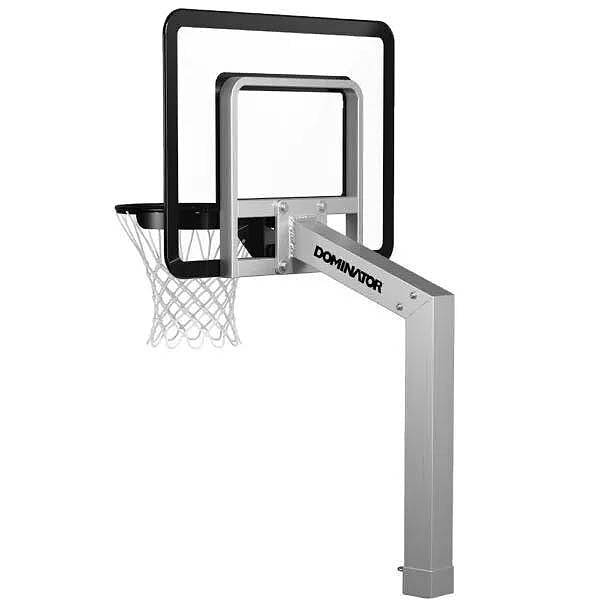 Dominator 40" Acrylic Backboard Poolside Basketball Hoop , In-Ground, Aluminum, Adjustable