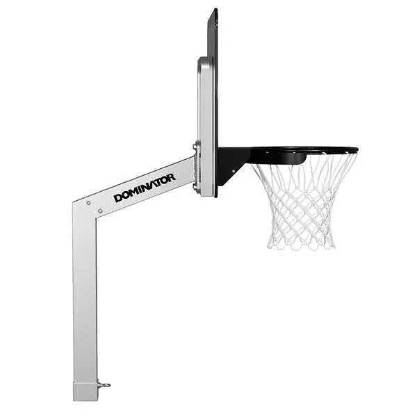 Dominator 40" Acrylic Backboard Poolside Basketball Hoop , In-Ground, Aluminum, Adjustable