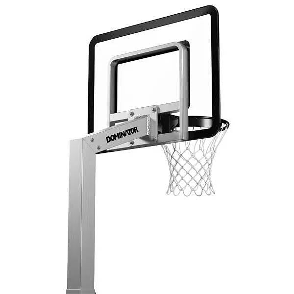 Dominator 40" Acrylic Backboard Poolside Basketball Hoop , In-Ground, Aluminum, Adjustable