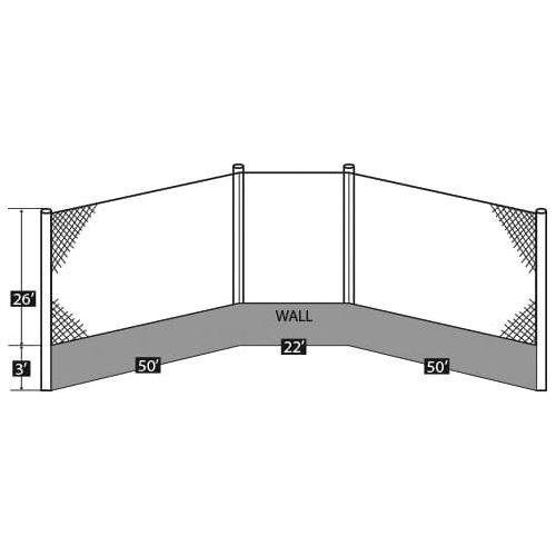 Douglas Baseball Backstop Cable System, Standard 66290 — OffGrid Lux