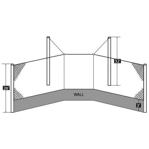 Douglas Baseball Backstop Cable System, Suspended 66295 — OffGrid Lux