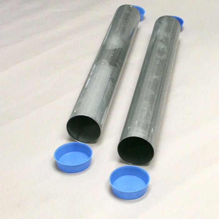 Douglas Galvanized Steel Ground Sleeves 24" Long for 3" OD Posts 63424
