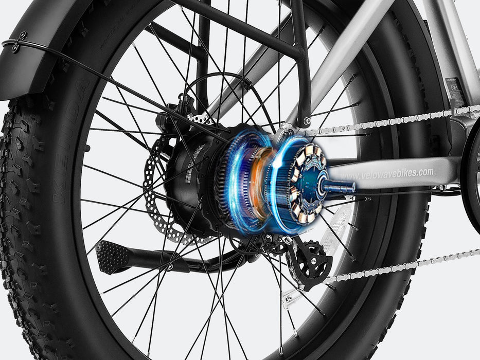 Velowave Ranger Step-Thru 2.0 Electric Bike – 750W Motor, 48V 15Ah Battery, 26×4.0 Tires