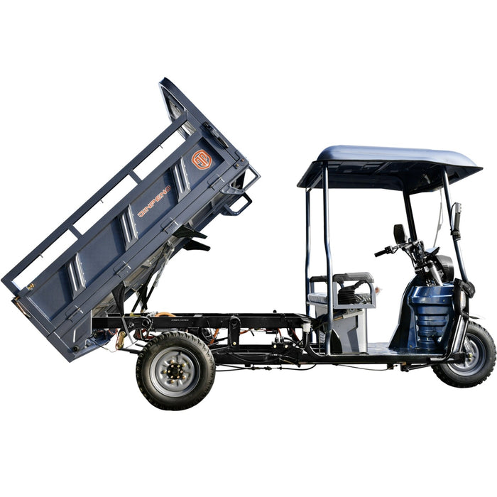 Jinpeng 1500W Electric Cargo Tricycle Truck with Canopy