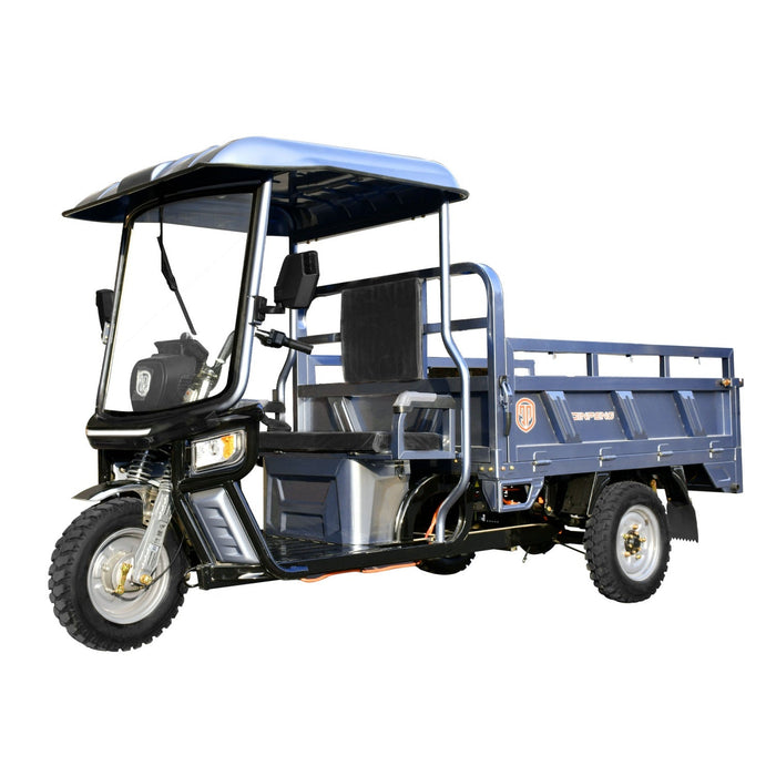 Jinpeng 1500W Electric Cargo Tricycle Truck with Canopy