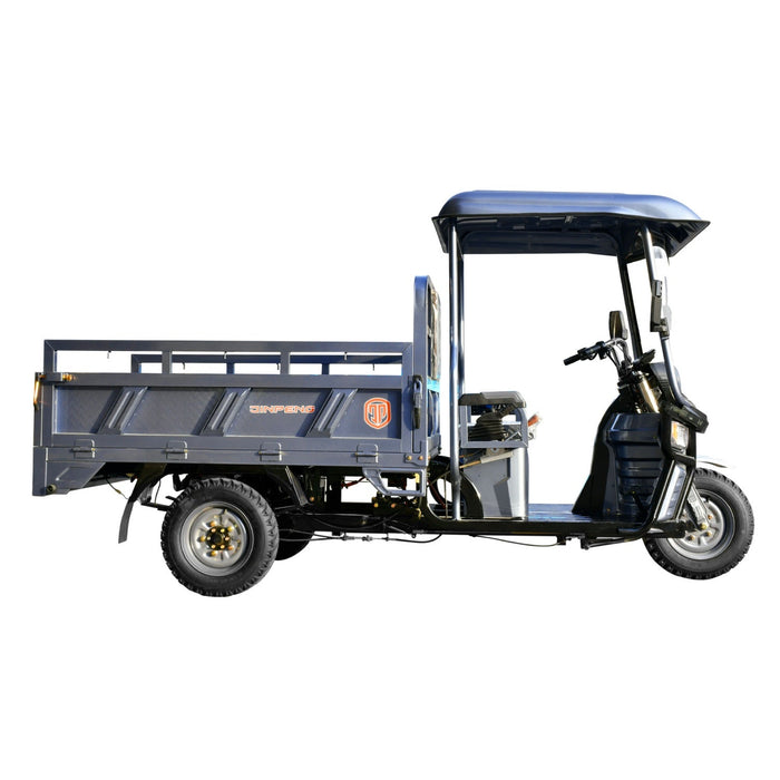 Jinpeng 1500W Electric Cargo Tricycle Truck with Canopy