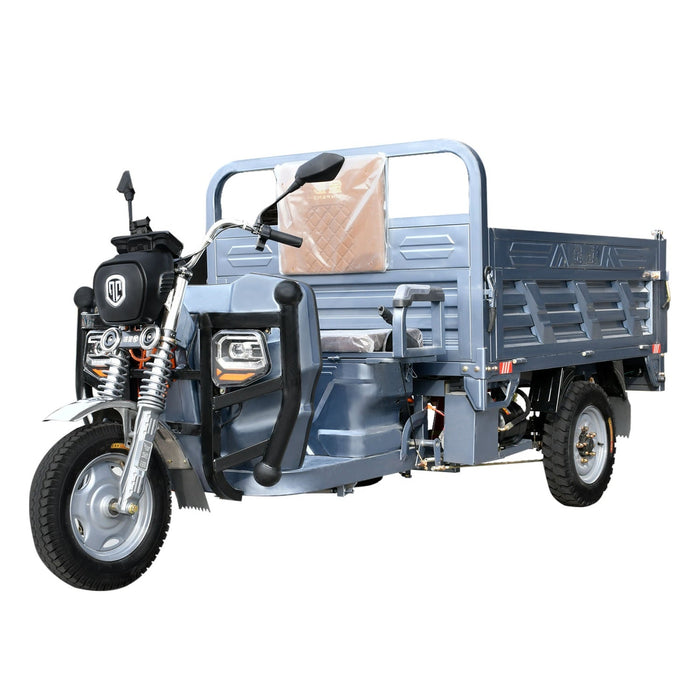 Jinpeng 1500W Electric Cargo Tricycle Truck w/ Hydraulic Dump for Easy Unloading