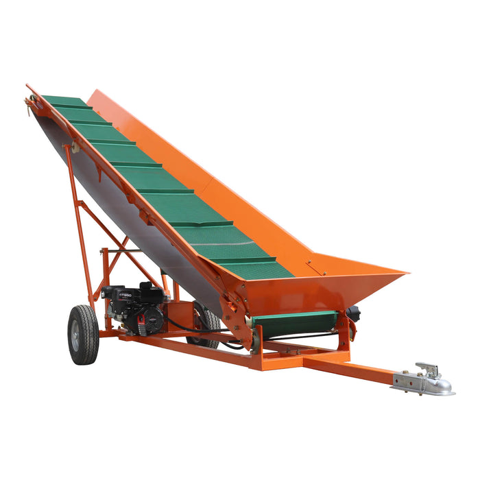 Chery Industrial 6.5HP Firewood Conveyor Max. 9.3ft Lift Height with B&S Engine and 19.7" PVC Belt