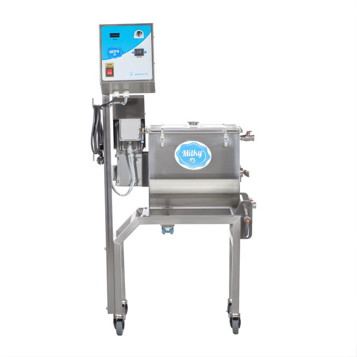 Milky Electric Butter Churn Machine FJ 32 with a Tilting Mechanism