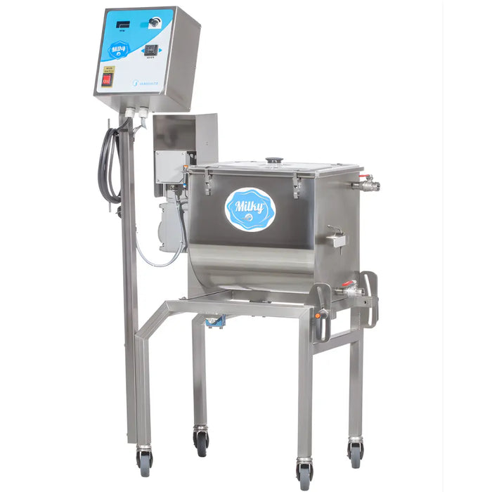 Milky Electric Butter Churn Machine FJ 32 with a Tilting Mechanism