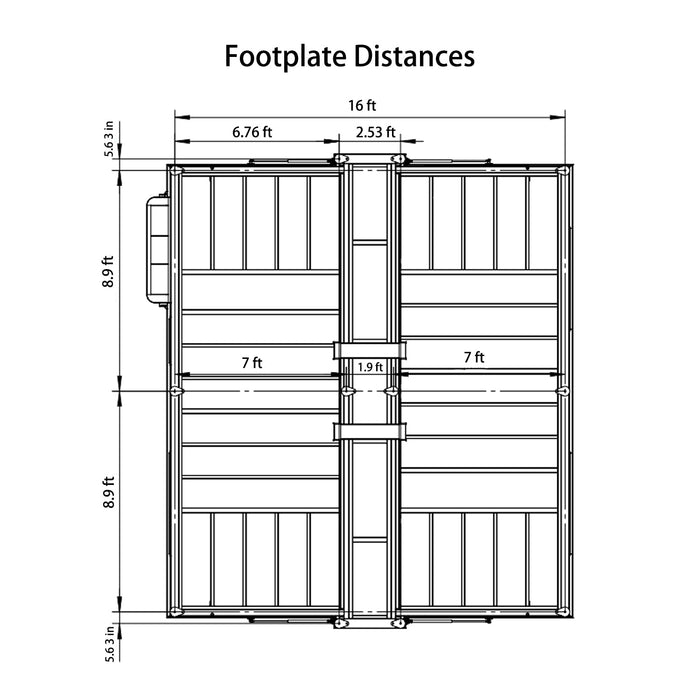 Mobile Expandable Prefab House 16½ft x 20ft