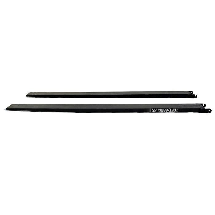 Greatbear 10ft Forklift Extensions 6” Wide Forks, 6600lbs Capacity (Pair)