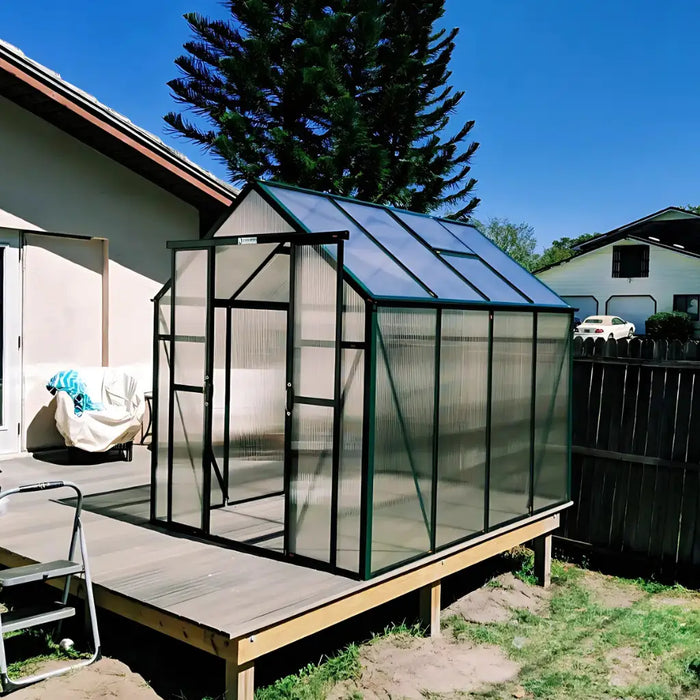 Grandio Element 6x8 Greenhouse Kit 10mm Polycarbonate Aluminum Frame