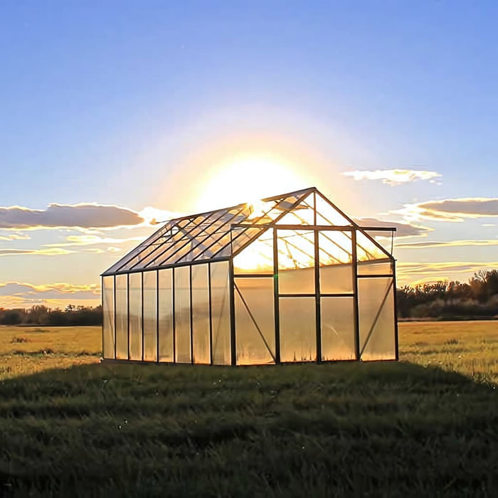 Grandio Ascent 8x16 Greenhouse Kit 6mm Twin Wall Polycarbonate