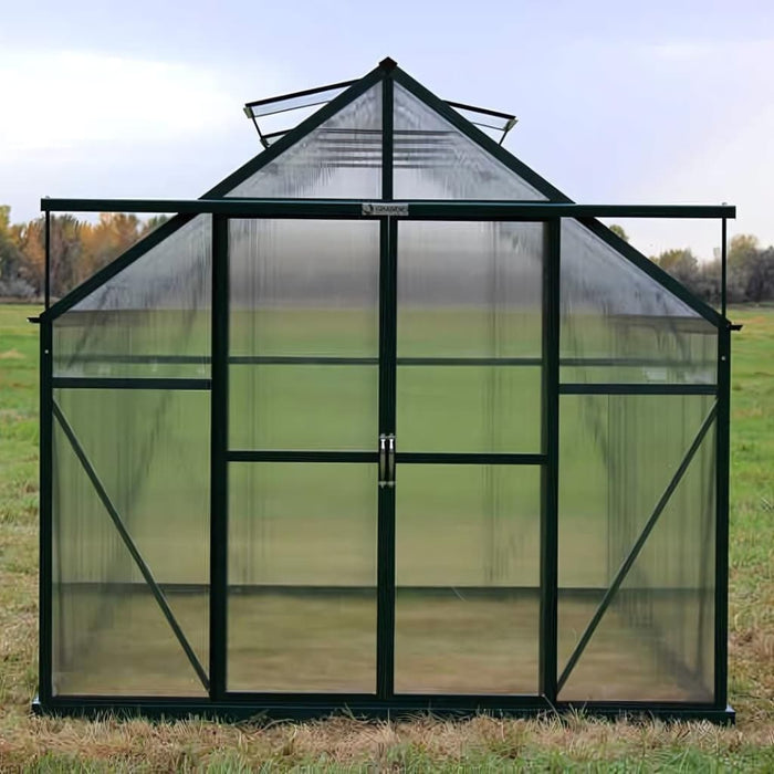 Grandio Ascent 8x12 Greenhouse Kit Twin Wall Polycarbonate