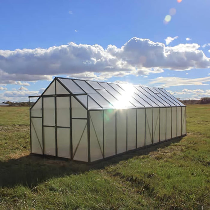 Grandio Ascent 8x24 Greenhouse Kit 6mm Twin Wall Polycarbonate