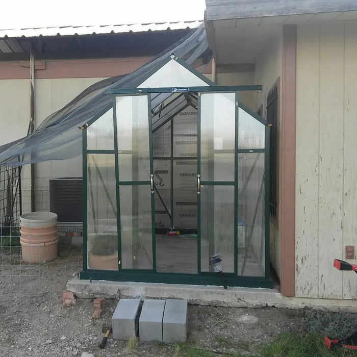 Grandio Element 6x4 Greenhouse Kit 10mm Polycarbonate Aluminum Frame