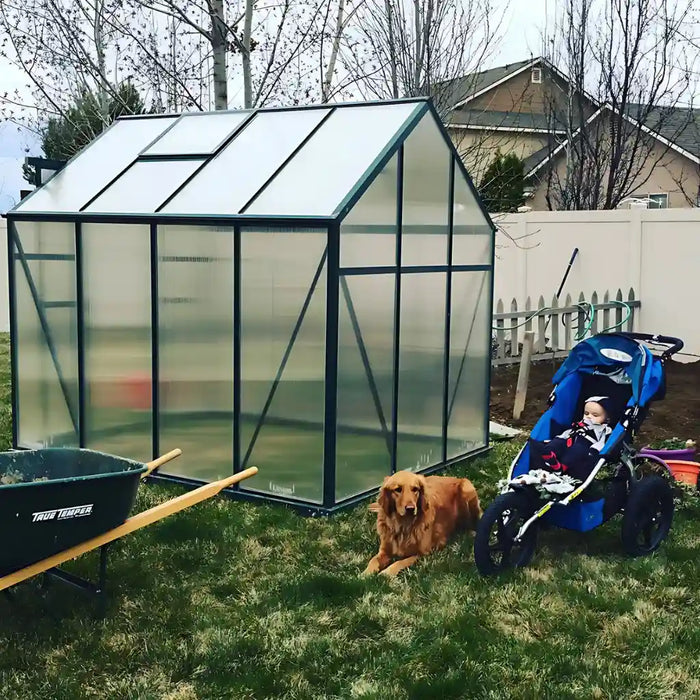 Grandio Element 6x8 Greenhouse Kit 10mm Polycarbonate Aluminum Frame
