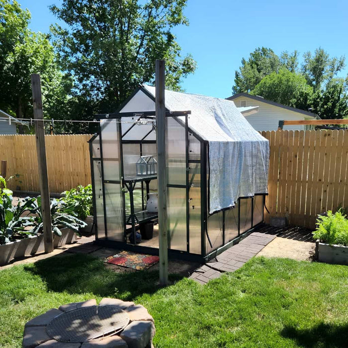 Grandio Element 6x8 Greenhouse Kit 10mm Polycarbonate Aluminum Frame