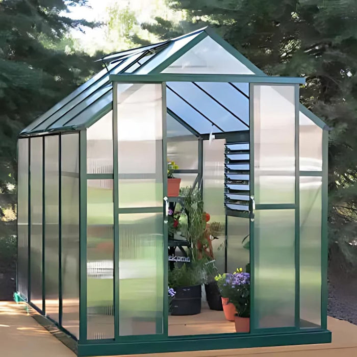 Grandio Element 6x8 Greenhouse Kit 10mm Polycarbonate Aluminum Frame