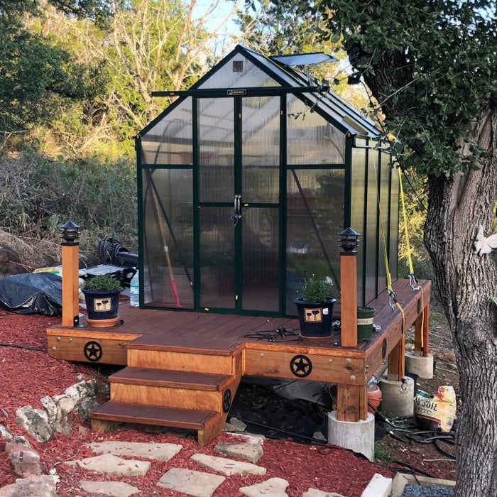 Grandio Element 6x8 Greenhouse Kit 10mm Polycarbonate Aluminum Frame