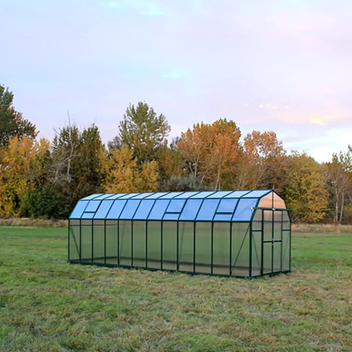 Grandio Elite 8x24 Greenhouse Kit 10mm Polycarbonate Heavy Duty Aluminum Frame